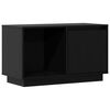 vidaXL Tv-b&auml;nk svart 74x35x44 cm massiv furu