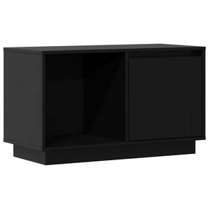vidaXL Tv-b&auml;nk svart 74x35x44 cm massiv furu