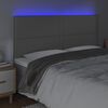 vidaXL S&auml;nggavel LED gr&aring; 160x5x118/128 cm konstl&auml;der