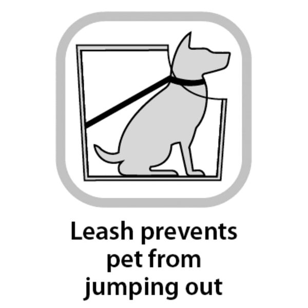 FLAMINGO Transportv&auml;ska f&ouml;r djur Cilou 4 gr&aring; 47x21x30 cm