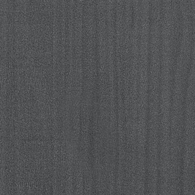 vidaXL Sängram grå massiv furu 150x200 cm