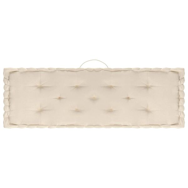 vidaXL Dynor till pallsoffa 4 st bomull beige