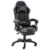vidaXL Gamingstol med fotst&ouml;d svart och kamouflage konstl&auml;der