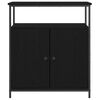 vidaXL Sideboard Svart Ek 70 x 30 x 80 cm Konstruerat tr&auml;