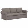 vidaXL Soffa 180cm 2 pcs Taupe Metall