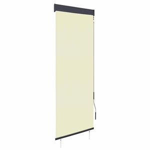 vidaXL Rullgardin utomhus 60x250 cm gr&auml;ddvit