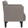 vidaXL Loveseat soffa taupe 111 cm tyg