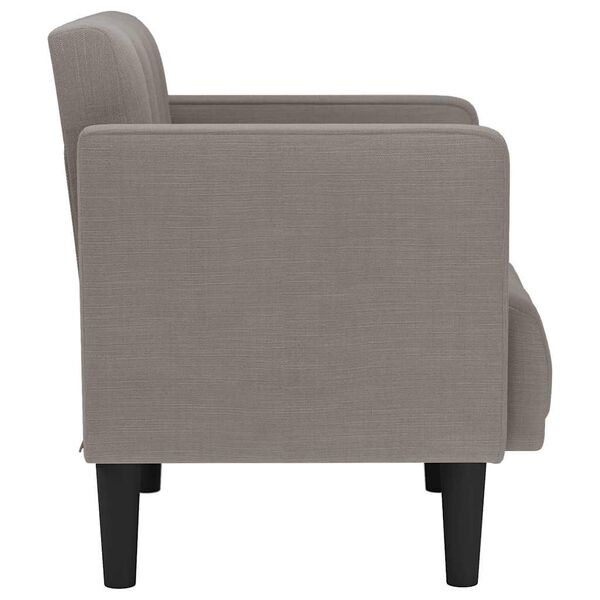 vidaXL Loveseat soffa taupe 111 cm tyg