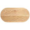 vidaXL Bordsskiva 80x40x2 cm massiv ek oval
