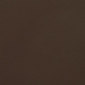 vidaXL Solsegel oxfordtyg trekantigt 3x3x3 m brun