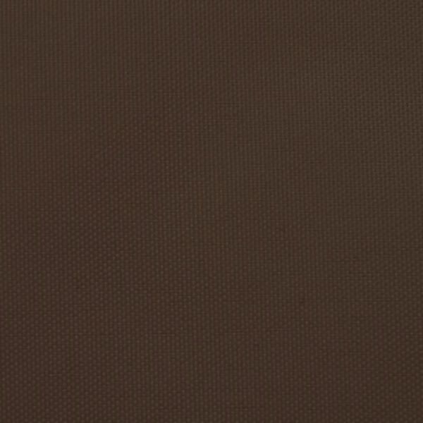 vidaXL Solsegel oxfordtyg trekantigt 3x3x3 m brun