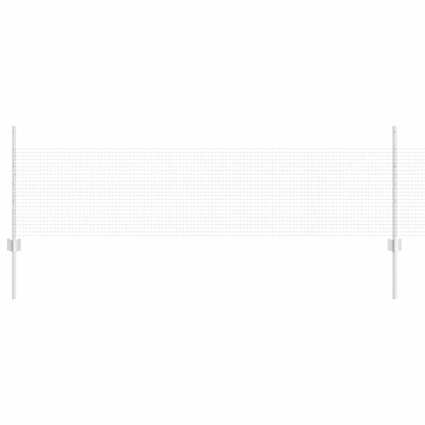 vidaXL St&auml;ngsel med stolpe Silver 0,5 x 100 m St&aring;l