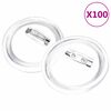 vidaXL Knappar med n&aring;lar 100 upps&auml;ttningar akryl 58 mm