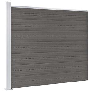vidaXL Staketpanel WPC 175x146 cm gr&aring;