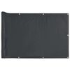 vidaXL Insynsskydd f&ouml;r balkong antracit 600x75 cm PVC
