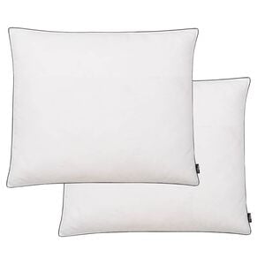 vidaXL Kuddar 2 st dun-/fj&auml;derstoppning tung 70x60 cm vit