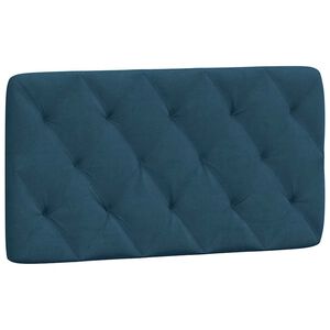 vidaXL Headboard Cushion Blue 100 cm Velvet