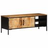 vidaXL Tv-b&auml;nk 110x35x40 cm massivt grovt mangotr&auml;