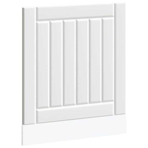 vidaXL Diskmaskinspanel Lucca vit konstruerat tr&auml;