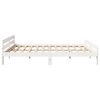 vidaXL S&auml;ngram utan madrass vit 180x200 cm massiv furu