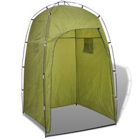 vidaXL Dusch/WC/omklädnings-tält grön