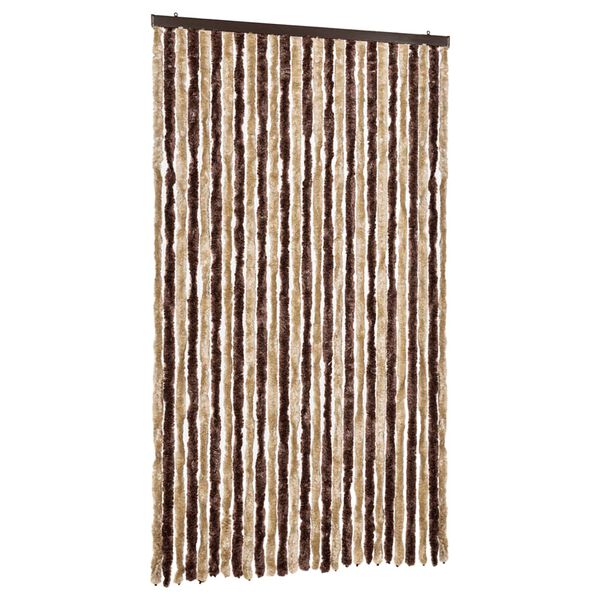 vidaXL Insektsdraperi beige och ljusbrun 118x220 cm chenille