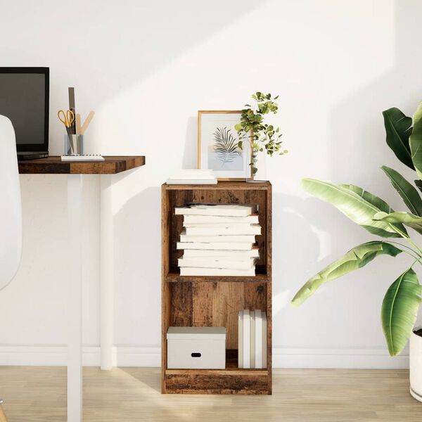 vidaXL Bokhylla &aring;ldrat tr&auml; 40x24x76 cm konstruerat tr&auml;