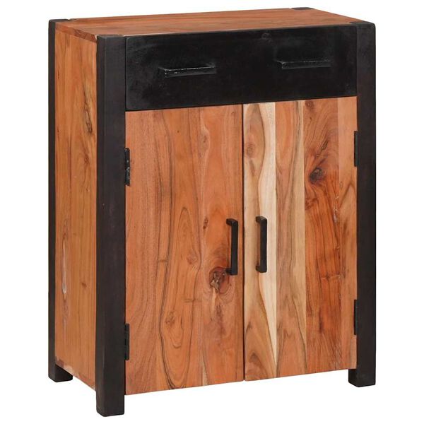 vidaXL Sideboard 2 pcs Brun 110 x 30 x 75 cm Massivt akaciaträ