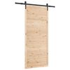 vidaXL Skjutdörr Naturfärg 80 x 208 cm Massiv furu