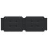 vidaXL Headboard Cushion "Zadar" Black 152 cm Faux Leather