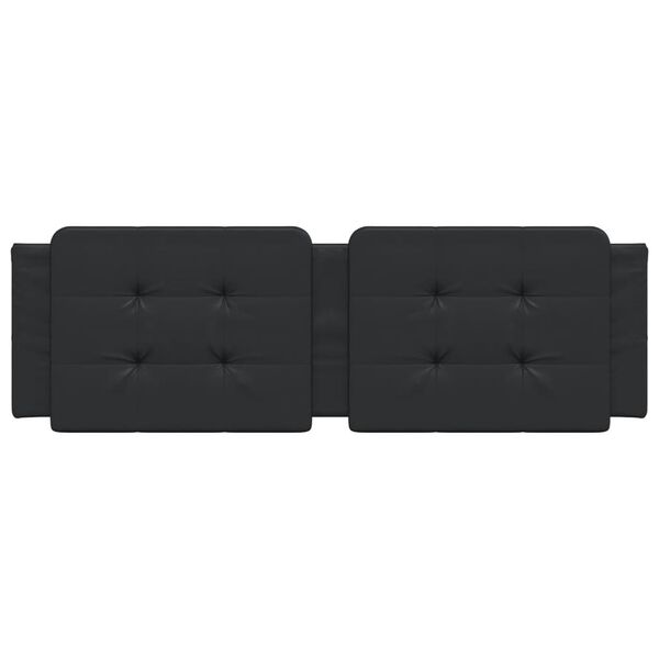 vidaXL Headboard Cushion "Zadar" Black 152 cm Faux Leather