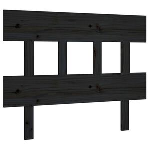 vidaXL S&auml;nggavel svart 78,5x3x81 cm massiv furu
