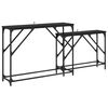 vidaXL Konsolbord 2 st Svart Ek 100 x 28 x 75 cm Konstruerat tr&auml;