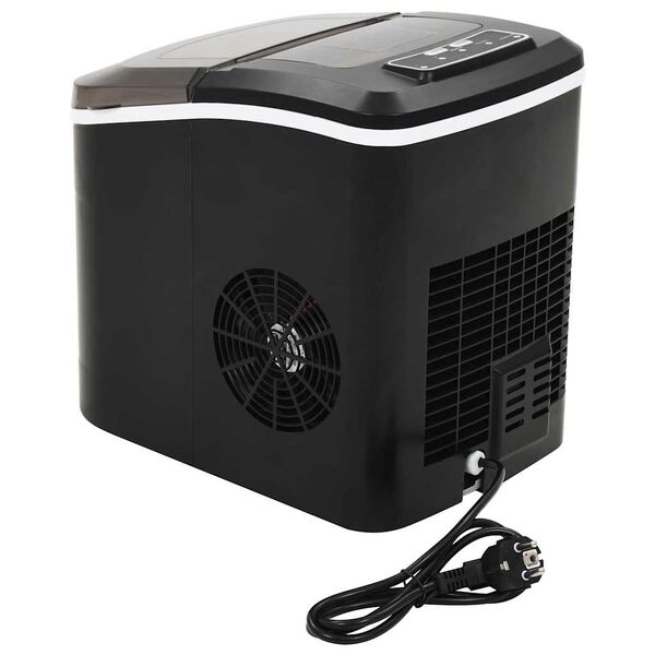 vidaXL Ismaskin 2,4 L 15 kg / 24 tim svart