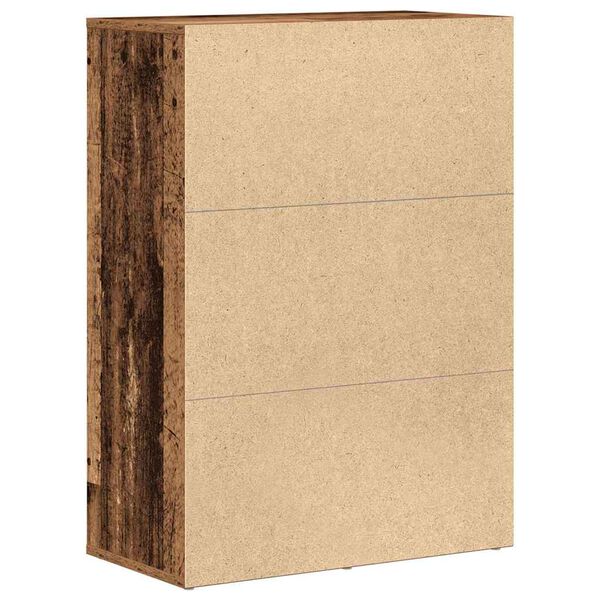 vidaXL Sideboard med l&aring;da Gammalt tr&auml; 60 x 31 x 84 cm Konstruerat tr&auml;