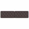 vidaXL Headboard Cushion Dark Brown 200 cm Fabric