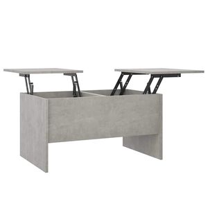 vidaXL Soffbord betonggr&aring; 80x50x42,5 cm konstruerat tr&auml;