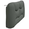vidaXL Headboard Cushion "Hvar" Dark Grey 180 cm Fabric