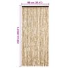 vidaXL Insektsdraperi beige 90x220 cm chenille