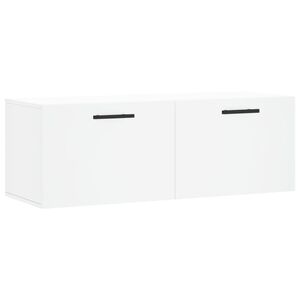 vidaXL V&auml;ggsk&aring;p vit 100x36,5x35 cm konstruerat tr&auml;