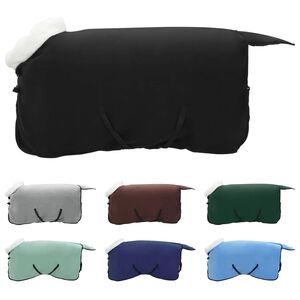 vidaXL H&auml;stdyna Svart 105 cm Polar fleece