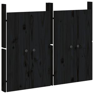 vidaXL K&ouml;ksluckor f&ouml;r utomhusbruk MEPPEL 2 st svart 50x9x82 cm massiv furu