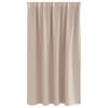 vidaXL M&ouml;rkl&auml;ggningsgardiner med Ringar 2 pcs Taupe 140 x 140 cm