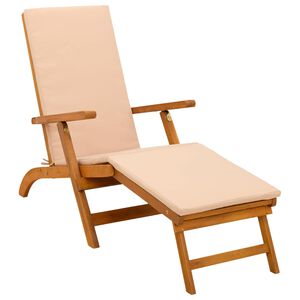 vidaXL Reclining och F&auml;llbar Solstol 55 x 146 x 91 cm