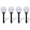 vidaXL Utomhuslampor 4 st LED 15 cm med markspett