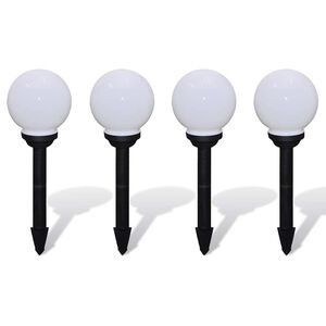 vidaXL Utomhuslampor 4 st LED 15 cm med markspett