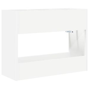 vidaXL F&ouml;rvaringskrok & St&auml;ll Vit 65 x 24 x 50 cm Konstruerat tr&auml;