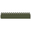 vidaXL Gr&auml;skanter 30 st 103 x 0,05 x 22 cm St&aring;l Olivgr&ouml;n