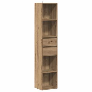 vidaXL Bokhylla hantverksm&auml;ssig ek 36x30x171 cm konstruerat tr&auml;