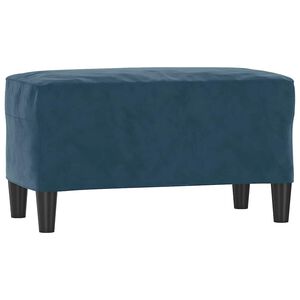 vidaXL B&auml;nk bl&aring; 70x35x41 cm sammet